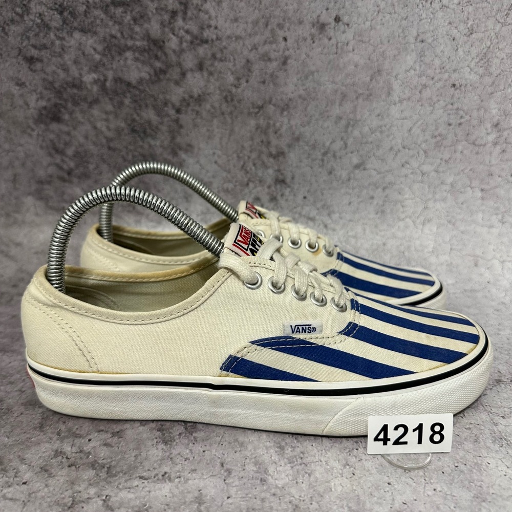 Vans Era 95 DX Anaheim Factory Womens Size 8.5 Blue White Pinstripe Sneakers